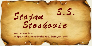 Stojan Stošković vizit kartica